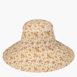 Lack of Color Floral Bucket Hat with tie size S/M
